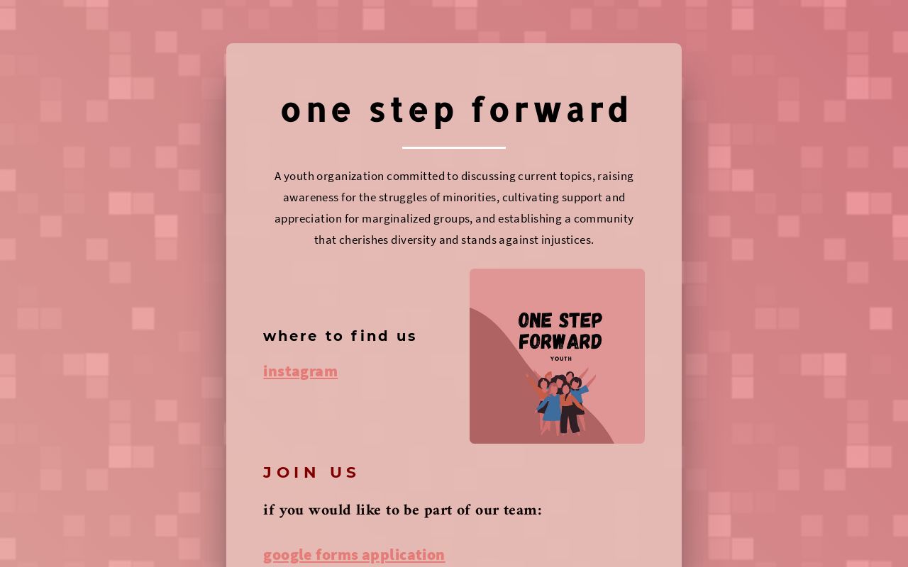 One Step Forward